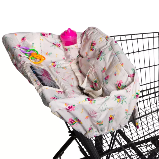 Baby Shopping Cart & High Chair Cover, Floral Princess Pattern