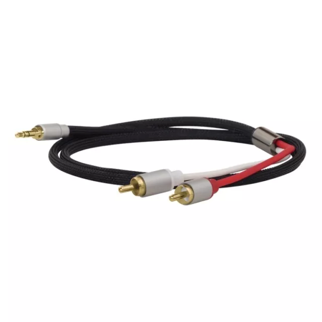 Dynavox Cable Audio 5M 3,5MM a Rca 5 Metros Ofc Alta Calidad 1 Kit