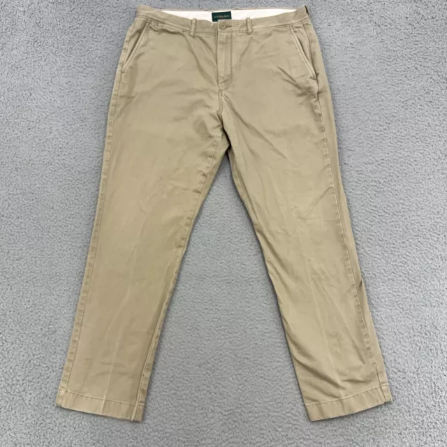 J Crew Pants Mens 34x30 Khaki Straight 1040 Athletic Always Preppy Chinos 29L*