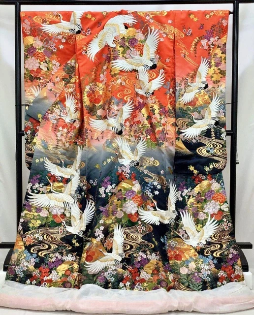 Japanese Kimono Uchikake Wedding Pure Silk  japan 240