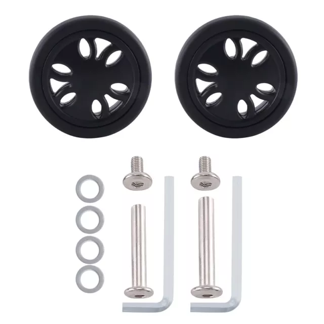50Mm X12Mm Luggage Wheels Replacement Wear Resistant PU Caster Suitcase Rep C5A2