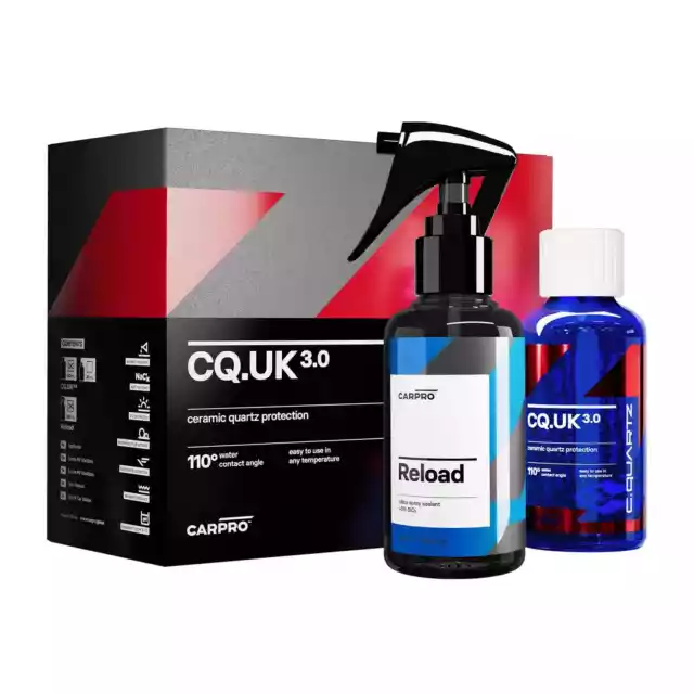 CarPro CQuartz UK 3.0 Keramik Versiegelung Lackversiegelung Lackschutz SET 50ml