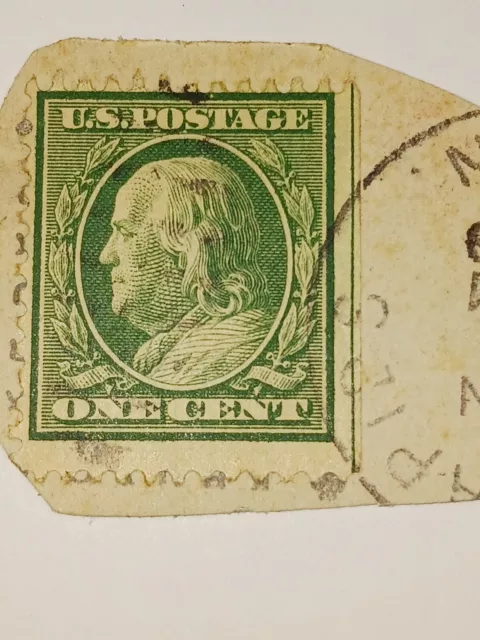 A Very Nice 1909 Ben Franklin One Cent Stamp.