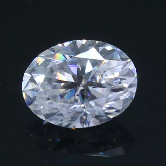 Beau ! 1.35 CT De Couleur VVS Excellente Coupe Diamant Blanc 8x6 MM Ovale