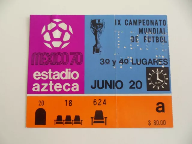 WM 1970  Deutschland-Uruguay  Ticket FIFA World Cup    N107