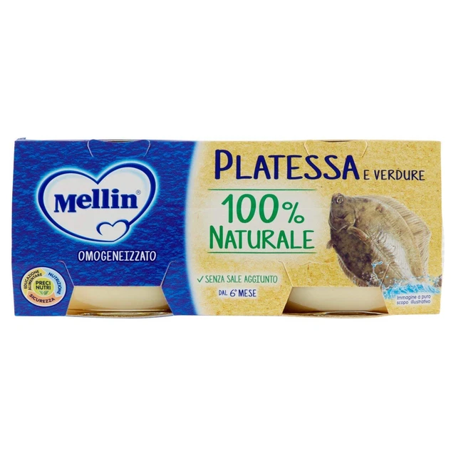 Mellin Schule Omogeneizzata Verdure 100% Naturale 22x80g NUOVO MHD 27/01/2025