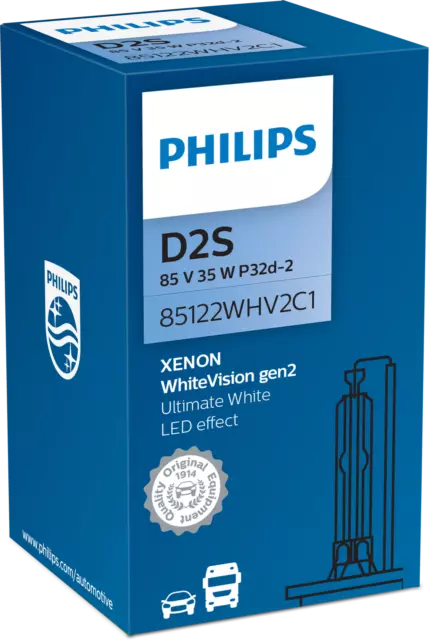 Original Philips D2S Whitevision GEN2 85122WHV2 C1 Xenon Gasentladungslampe NEU