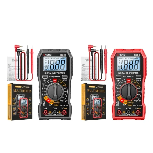 Multimeter Tester Voltage Current Electric Measurement Tools with Digital Screen