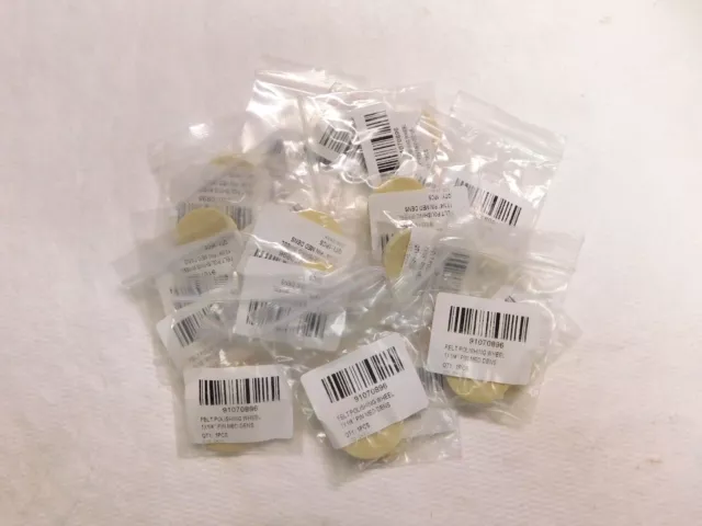 Unmounted Felt Polishing Wheel 1" Diameter x 1/4" Thickness QTY 20  91070896