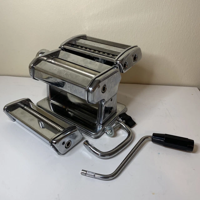 VINTAGE ATLAS TIPO Lusso 150 Pasta Noodle Maker Machine Hand Crank Made