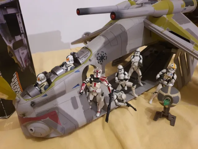 Star Wars Republic Gunship ROTS with figures