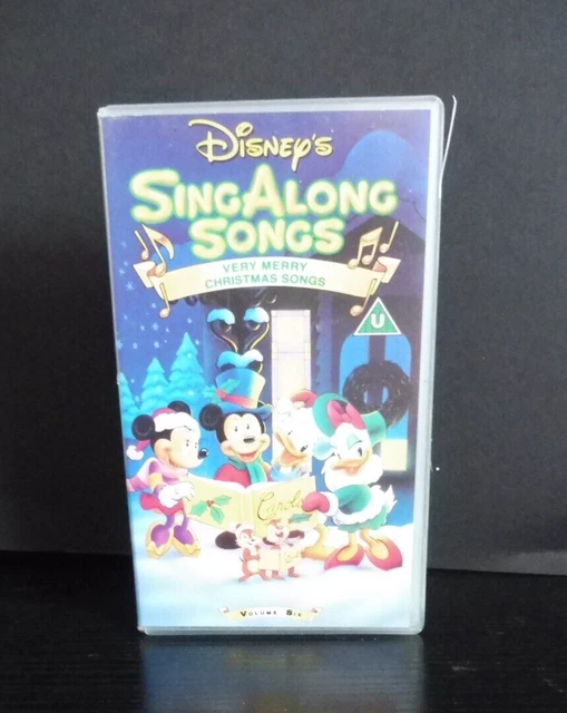 Disneys Sing Along Songs Very Merry Christmas Songs Vhs Video