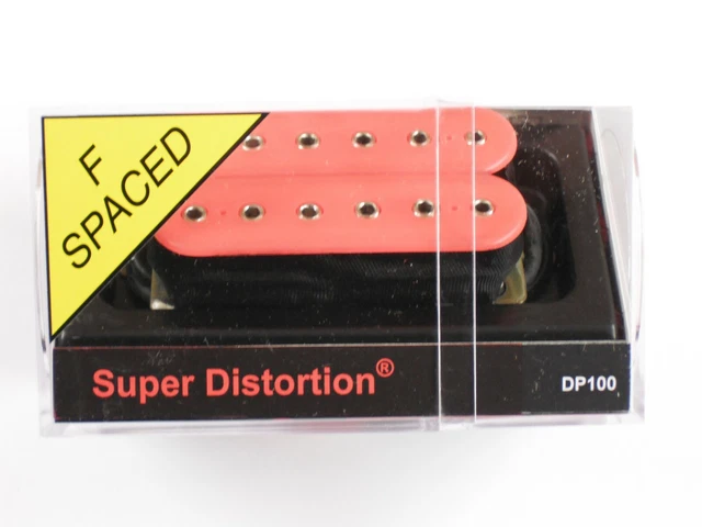 DiMarzio F-spaced Super Distortion Bridge Pink W/Chrome Poles DP 100