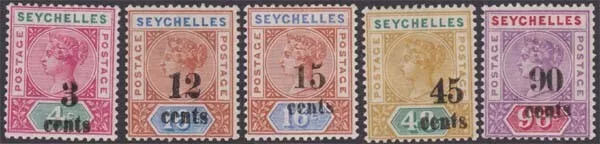 SEYCHELLES QV Scott 22-26 Lightly Hinged