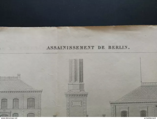 ANNALES PONTS et CHAUSSEES (Allemagne) - Assainissement de Berlin 1886 3