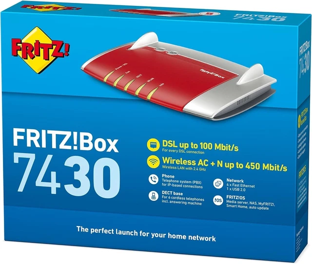 FRITZBOX 7430 Router VDSL DSL VOIP Modem WLAN EUR 19,99 - PicClick DE
