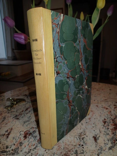 ZEITSCHRIFT FÜR BÜCHERFREUNDE: BIBLIOPHILIE, NF, 18. JG, 1926, Handeinband