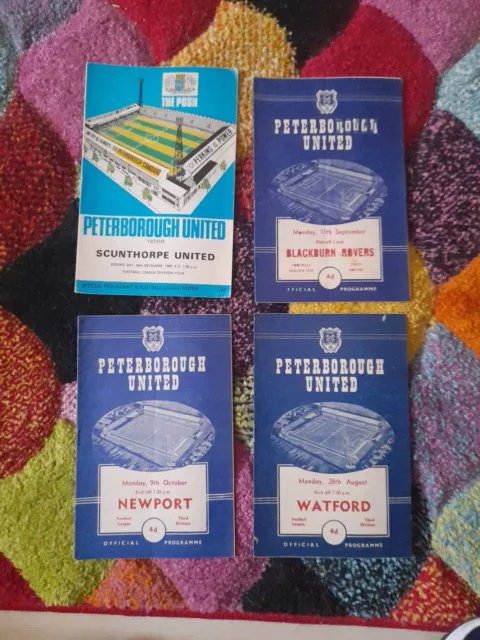 Peterborough Utd football programmes x 16 from the 1960s 1970s @ 1980s