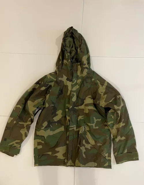US MILITARY PARKA Cold Weather Camouflage Large Regular Hooded Coat ...