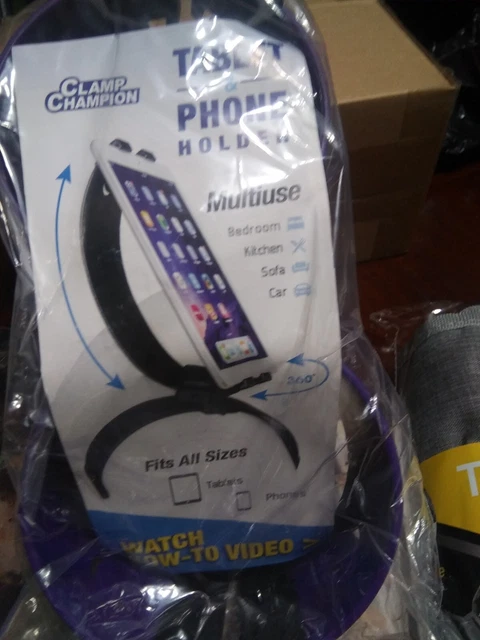 Clamp Champion Pro - Universal Tablet and Cell Phone Holder and Stand