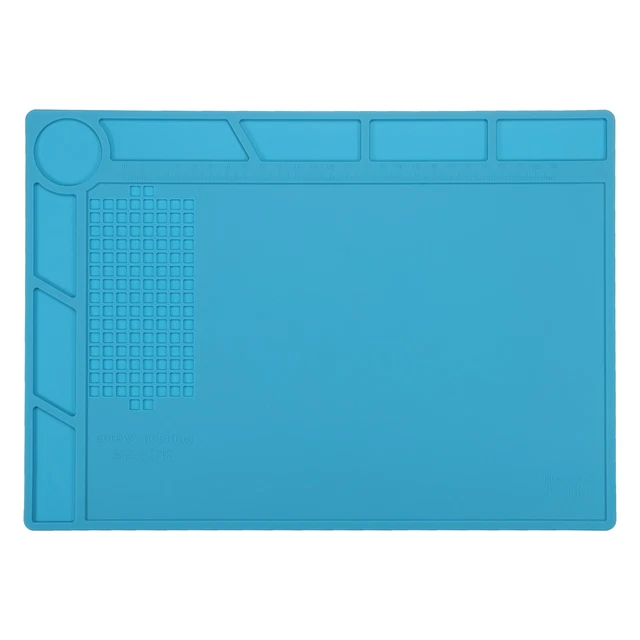 Silicone Soldering Mat S130 Heat Insulation 932°F 13.8" x 10" Repair Work Mat