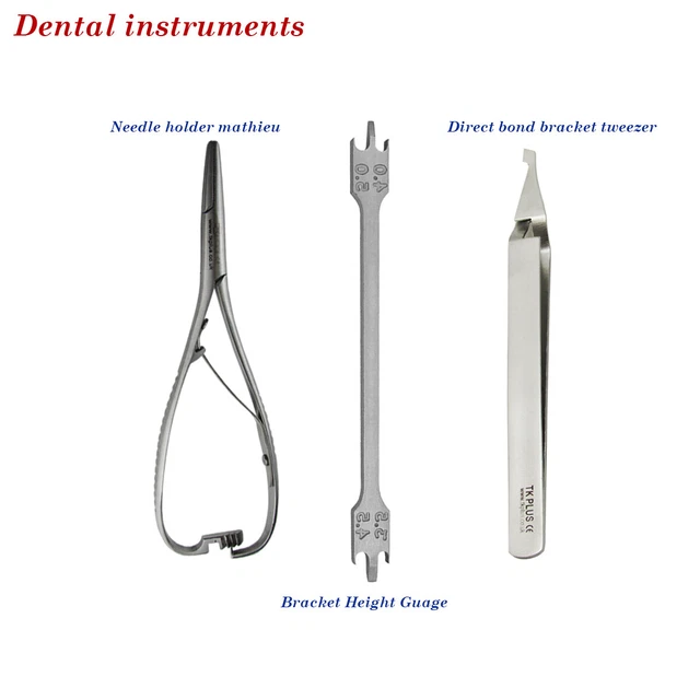 Kit Pinces Orthodontie - Distale Miroirs Band Pusher Bracket Guage - Marque TK PLUS
