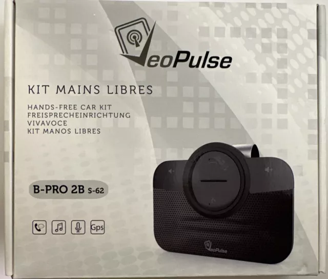 VeoPulse - Car Speakerphone Hands-Free Kit - Model: B-PRO 2B S-62