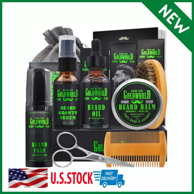 Beard Care Kit Grooming Set Gift For Men Growth Oil Balm Shampoo Barber Shop