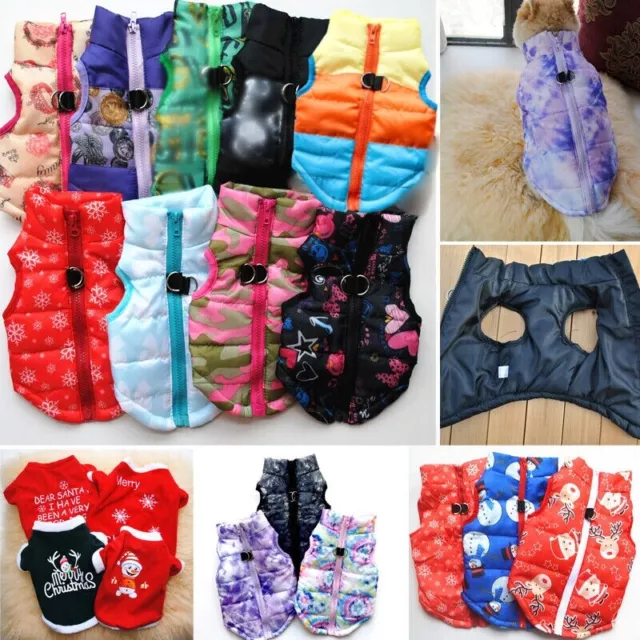 Winter Dog Vest Jacket Warm Puppy Pet Waterproof Clothes Small/Large Padded Coat