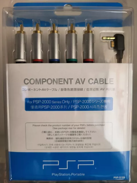 Cable por componentes PSP 2000 y 3000 ( Nuevo en Blister )