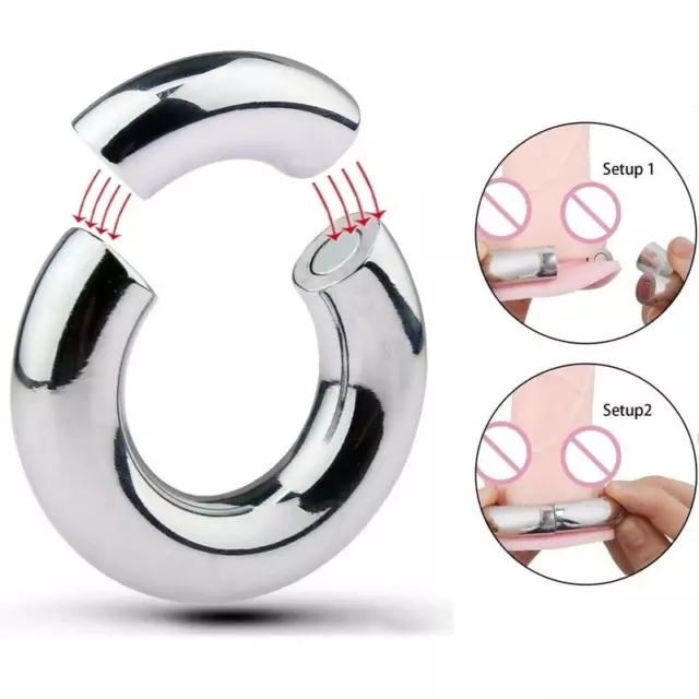Male Ball Stretcher Weight Magnetic Zine Alloy Ball Stretching