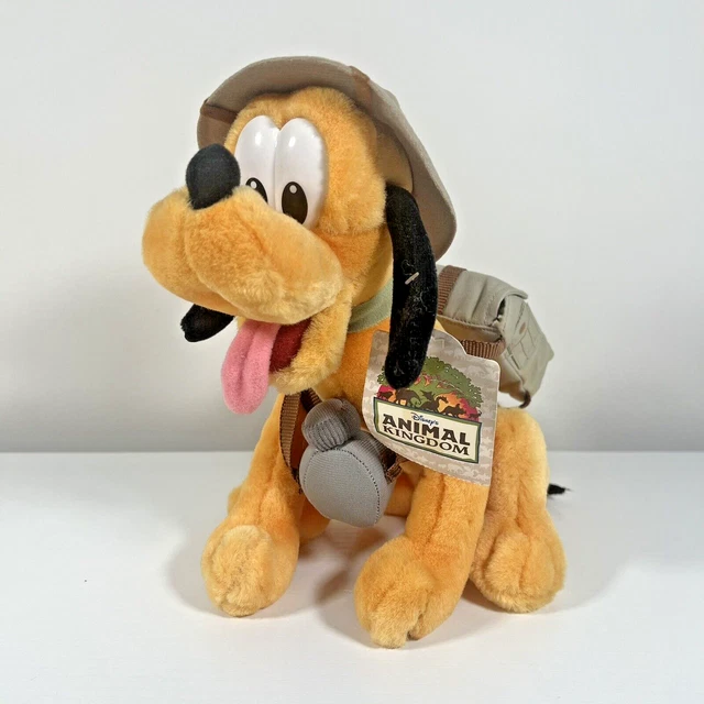 Walt Disney World Animal Kingdom - Pluto on Safari - 9" Stuffed Plush with Tags