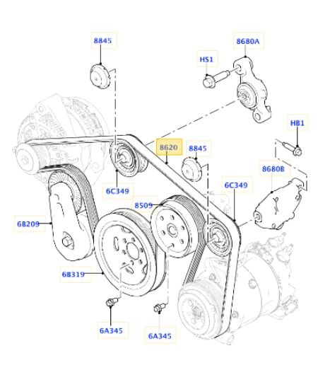 NEW GENUINE RANGE Rover L405 Sport L494 3.0 D Auxiliary Alternator ...