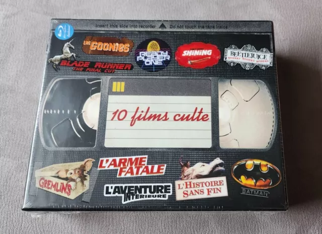 Coffret Blu-ray 10 films cultes neuf"les goonies l'histoire sans fin gremlins.."