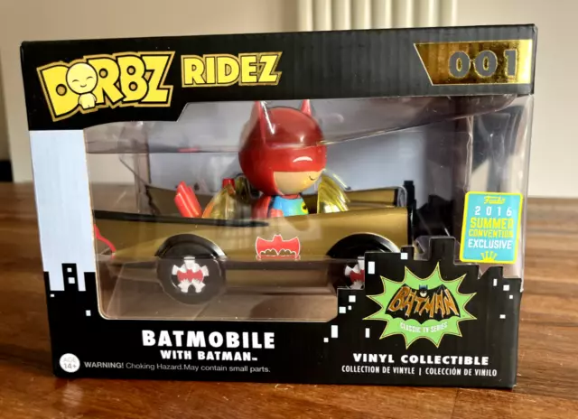 Funko Dorbz Ridez #01 - BATMOBILE GOLD *** SDCC EXCLUSIVE RARE ***