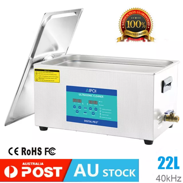 22L Ultrasonic Cleaner Industrial Digital UltraSonic Bath Cleaning Timer Heater