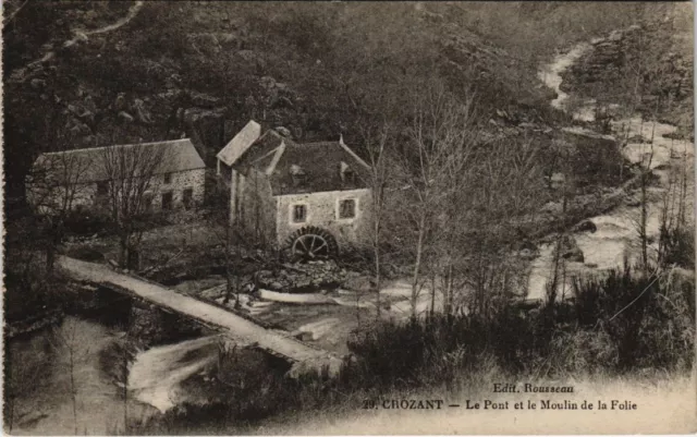 CPA Crozant Le Pont et le Moulin de la Folie FRANCE (1050239)
