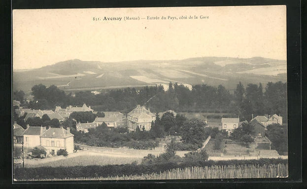 CPA Avenay, Entrée du Pays