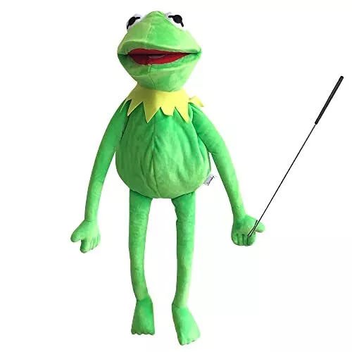 Kermit Frog Puppet with Puppets Control Rod & 50 Pcs Kermit The Frog Puppet S...