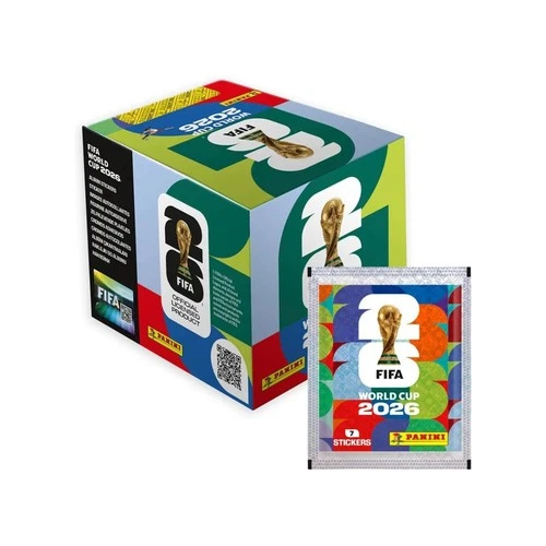 PANINI FIFA WORLD Cup 2026 Official Sticker 50-Pack Box Gold Limited ...