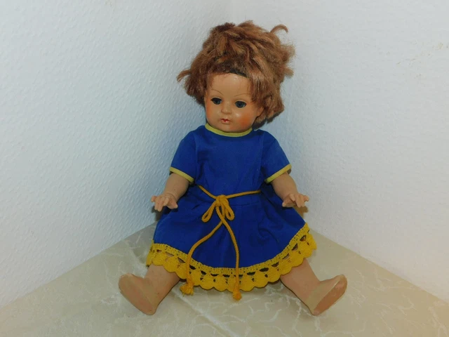 Robe Ancienne De Poupée SFBJ Taille 15 - Authentique Et Pleine De Charme