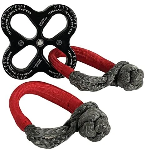 Overland Vehicle Systems R.D.L. 8" Recovery Distribution Link 45,000 lb. Black