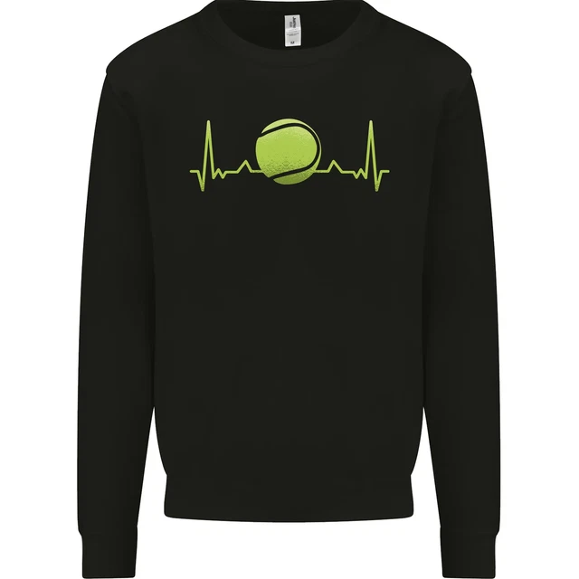 Tennis Player Pulse ECG Kids Sweatshirt Jumper