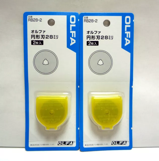 OLFA Original-Ersatz-Normalklinge für 235B/28 mm/RB28-2/2 Packungen à 4 Stück