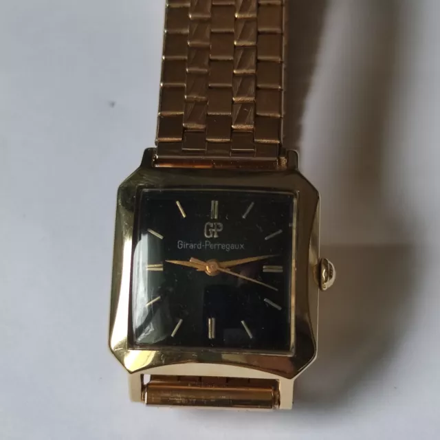 montre HOMME OR 14 K GIRARD PERREGAUX 17JEWELS AUTOMATIQUE VINTAGE