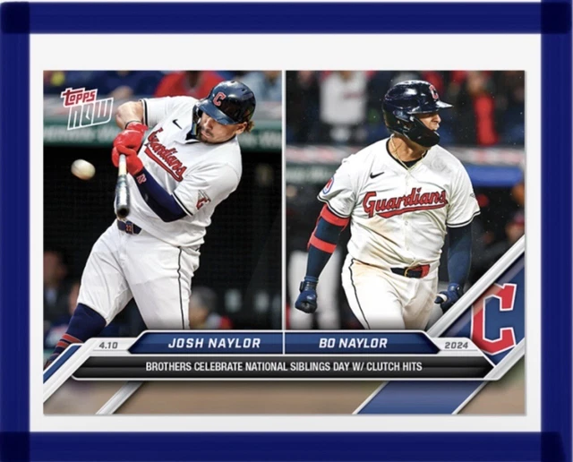 💥JOSH & BO NAYLOR HOMERS💥 2024 Topps Now 64 Guardians PRESALE 5.99