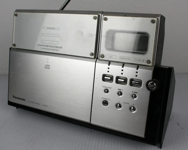 PANASONIC SCEN53 BOOKSHELF Music System AM/FM Stereo CD Player w