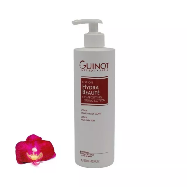 GUINOT HYDRA CONFORT MOISTURE RICH TONING LOTION 500ml Salon Size Dry Skin