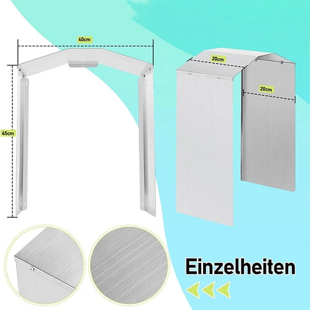 Housse en aluminium polyvalente pour pile de charge murale convient à la plupar