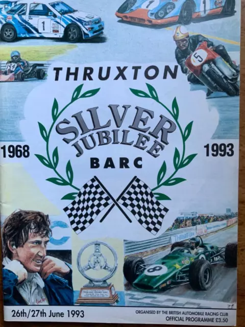 Thruxton 1968 1993 argento giubileo programma BARC.